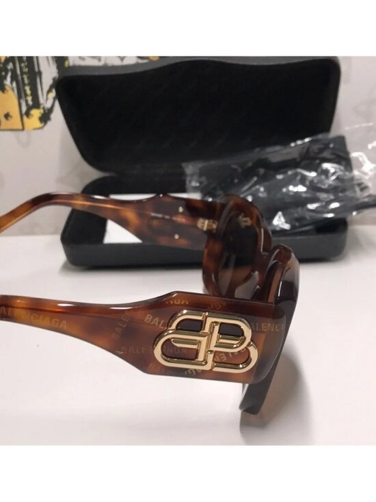 TNEW AUTHENTIC Balenciaga Tortoise Shell Sunglasses BB0069s 002 main image 14